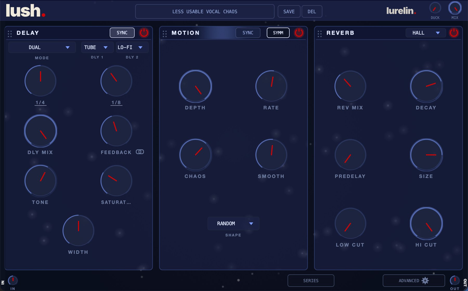 Lush plugin interface